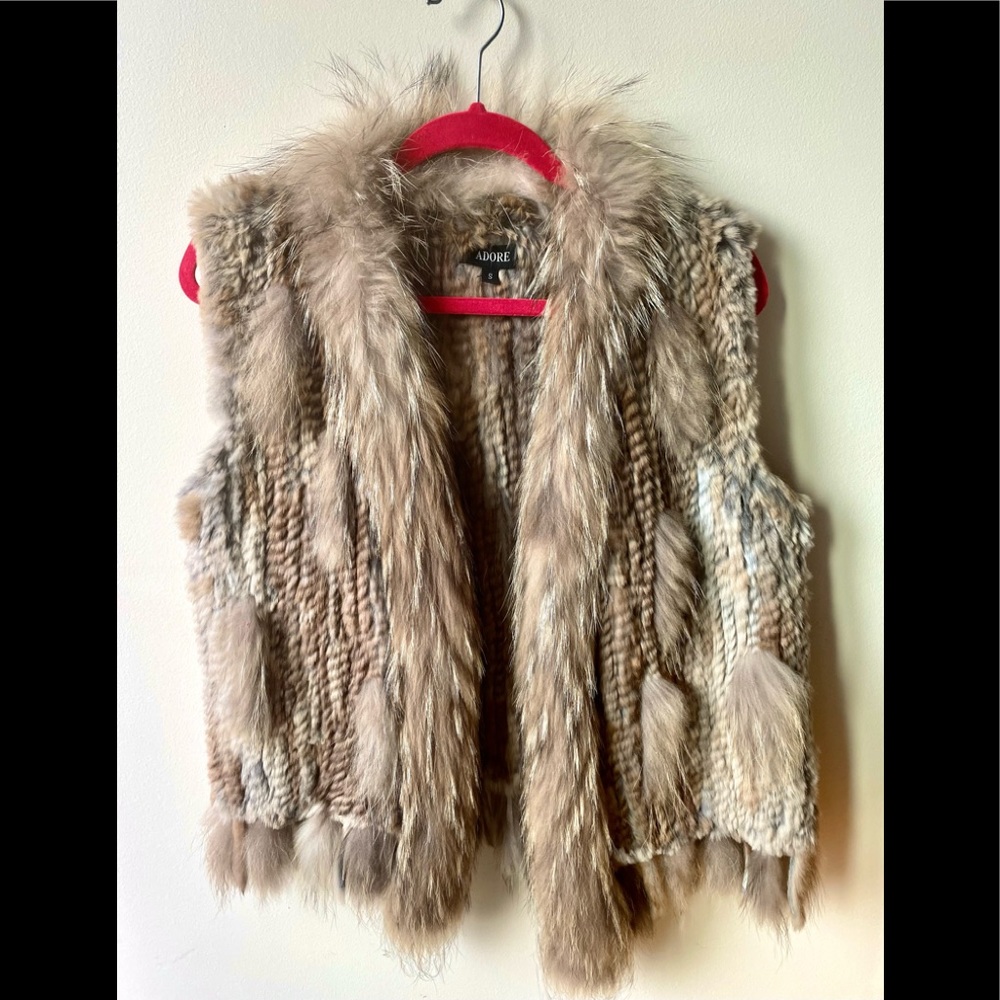 Fur Vest with Fringed Tails